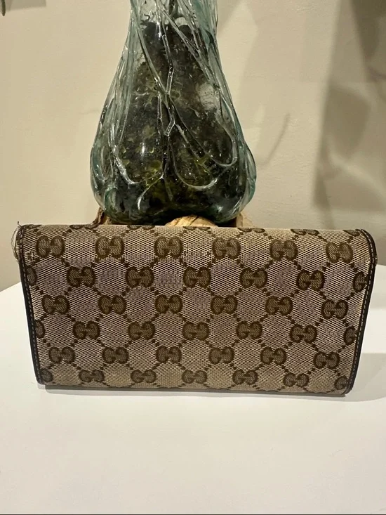 Gucci Guccisima Heart Logo Continental Wallet/Wallet on Chain With Cards - Picture 4 of 8